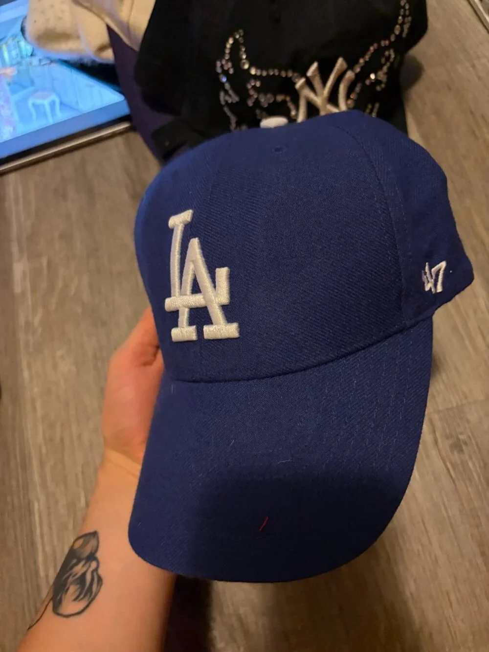LA Dodgers Blue Baseball Hat OS Classic Dodger Blue